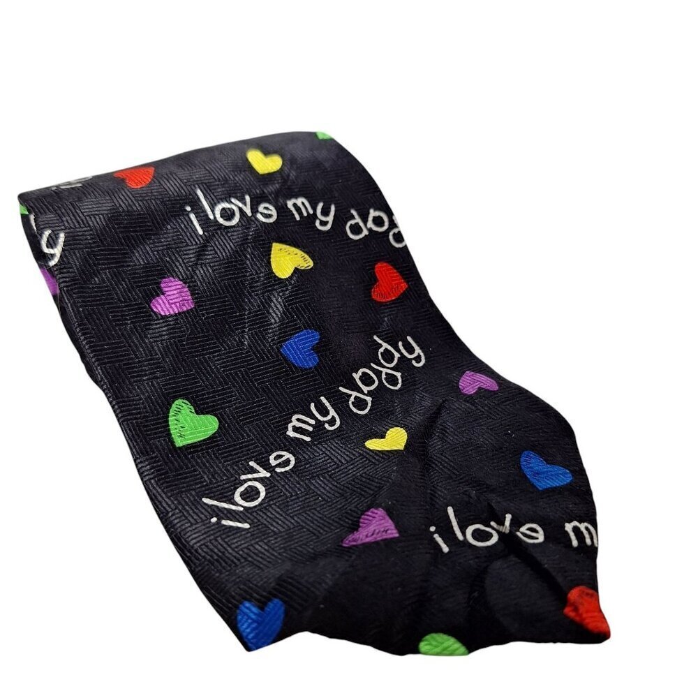 Ralph Marlin Silk Necktie I Love My Daddy 1998